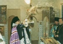 Приезд митрополита Тверского и Кашинского Виктора, освещение  церкви Святого Пантелеимона